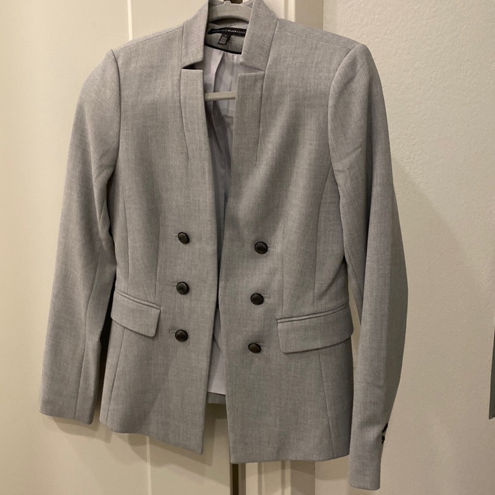 WHBM gray blazer 4